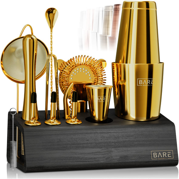 Original Boston Bartender Kit - Yellow Gold