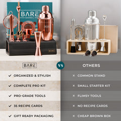 Original Cobbler Bartender Kit - Rose Gold