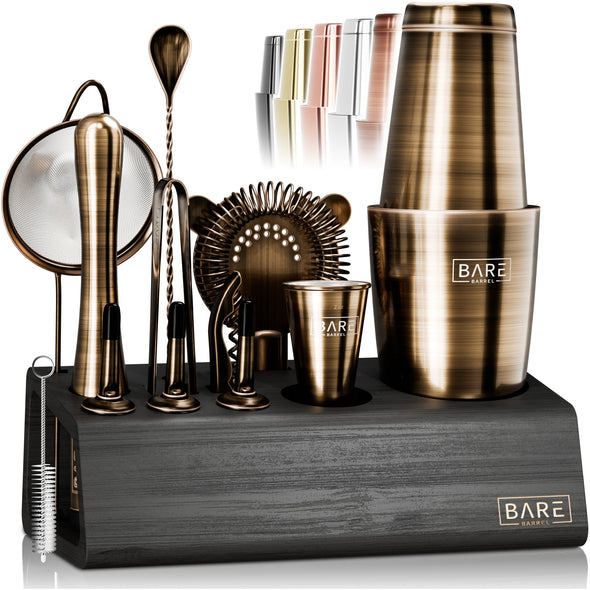 Original Boston Bartender Kit - Brushed Brass