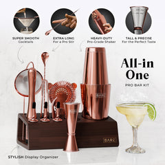 Original Boston Bartender Kit - Espresso Rose