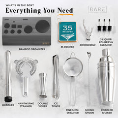 Original Cobbler Bartender Kit - Graphite Silver