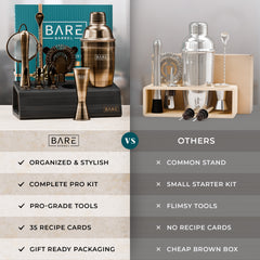 Original Cobbler Bartender Kit - Brushed Brass