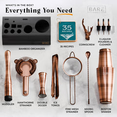 Original Boston Bartender Kit - Aged Copper