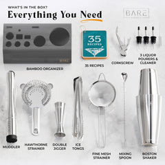 Original Boston Bartender Kit - Graphite Silver