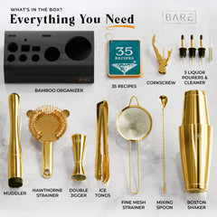 Original Boston Bartender Kit - Yellow Gold