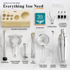 Original Cobbler Bartender Kit - Pale Silver