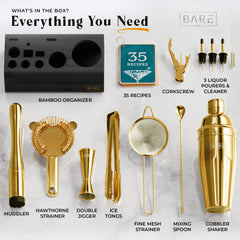 Original Cobbler Bartender Kit - Yellow Gold