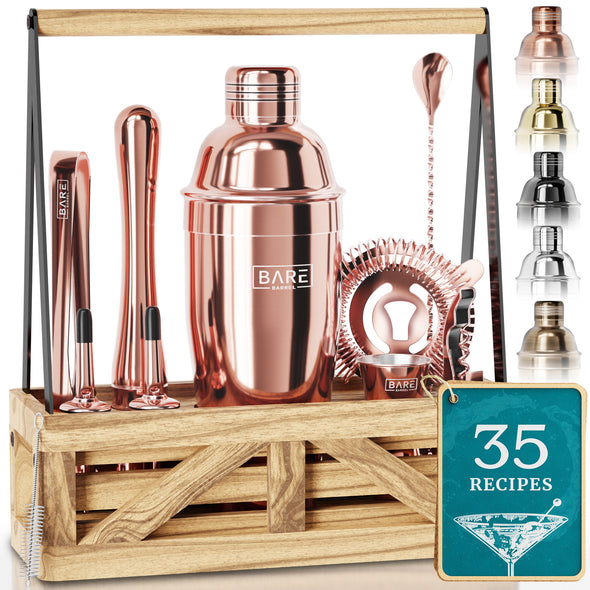 Caddy Cocktail Bartender Kit - Rose.